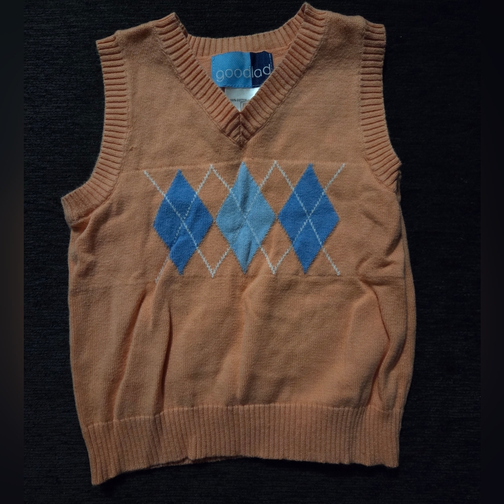 2T Good Lad Peach Knit Vest